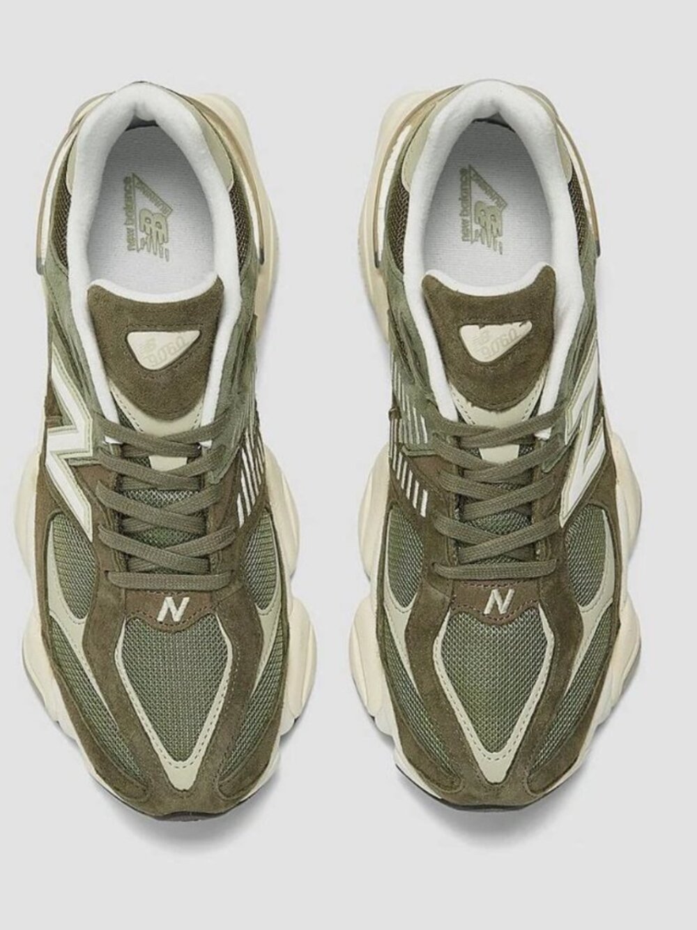 Mens NEW BALANCE 9060 Dark Camo/Dark Olive/Sandstone U9060JGO M6/W7.5 - Picture 2 of 12